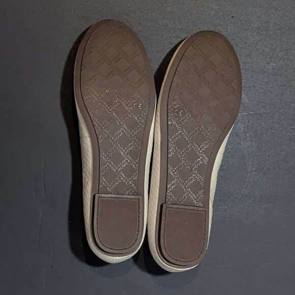 Vionic Julietta Ballet Flats Snake Embossed Cream 8 NEW - Picture 7 of 10